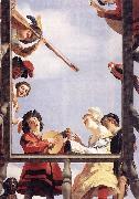 Musical Group on a Balcony sf HONTHORST, Gerrit van